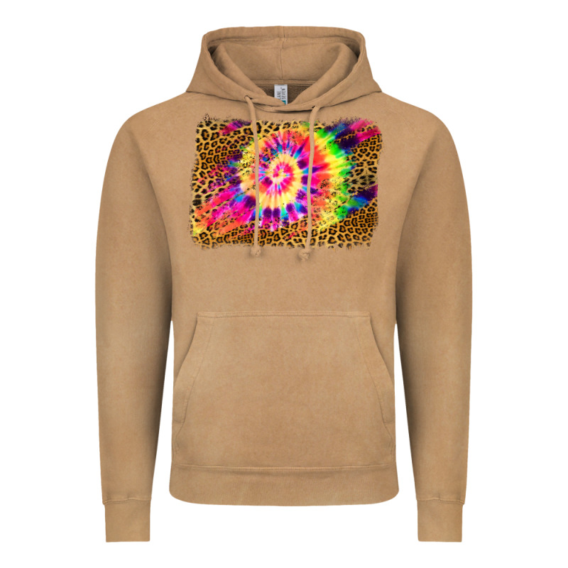 Leopard, Tie Die Backgraund Vintage Hoodie by JahusDesignShop | Teevron