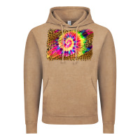 Vintage Coffee leopard, tie die backgraund Vintage Hoodie - JahusDesignShop