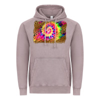 Vintage Zinc leopard, tie die backgraund Vintage Hoodie - JahusDesignShop