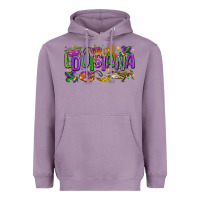 Lavender louisiana mardi gras Heavyweight Hoodie - LillyAllenDesigns