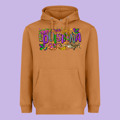 Louisiana Mardi Gras Heavyweight Hoodie Designed By Lillyallendesigns