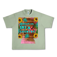 Oil Green raised 90's country guitar cactus sunflower's 12 oz can cooler (regula Urban Heavy Tee - Artiststas