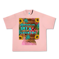 Salmon raised 90's country guitar cactus sunflower's 12 oz can cooler (regula Urban Heavy Tee - Artiststas