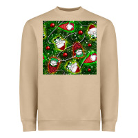 Mushroom christmas gnomes seamless pattern Heavyweight Sweatshirt - BundleAndBundleShop