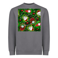 Storm christmas gnomes seamless pattern Heavyweight Sweatshirt - BundleAndBundleShop