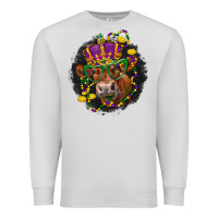 Dove Grey Mardi Gras red Angus Premium Sweatshirt - LillyAllenDesigns