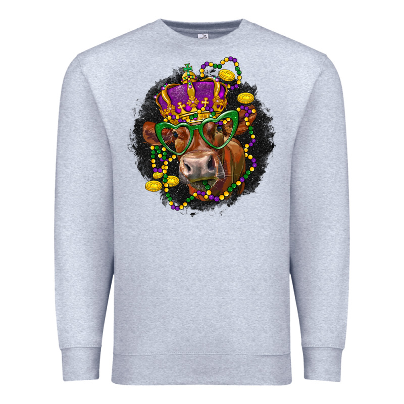 Mardi Gras Red Angus Premium Sweatshirt by LillyAllenDesigns | Teevron