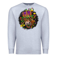 Heather Grey Mardi Gras red Angus Premium Sweatshirt - LillyAllenDesigns
