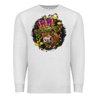 Oatmeal Heather Mardi Gras red Angus Premium Sweatshirt - LillyAllenDesigns