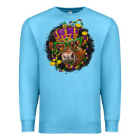 Ocean Blue Mardi Gras red Angus Premium Sweatshirt - LillyAllenDesigns