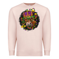 Pale Pink Mardi Gras red Angus Premium Sweatshirt - LillyAllenDesigns