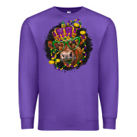Purple Mardi Gras red Angus Premium Sweatshirt - LillyAllenDesigns