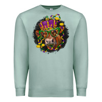 Seafoam Mardi Gras red Angus Premium Sweatshirt - LillyAllenDesigns
