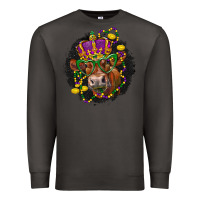 Smoke Mardi Gras red Angus Premium Sweatshirt - LillyAllenDesigns