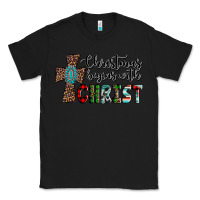 Black christmas begins with christ Classic Tee - AdoDesignShop