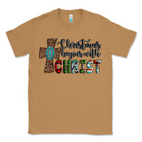 Toasted Coconut christmas begins with christ Classic Tee - AdoDesignShop
