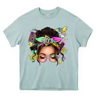 Arona 90s messy bun Heavy Core Tee - texasbilliewilder