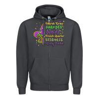 Smoke mardi gras parades beads french quarter beignets k Zipper Hoodie - MaliasSmallBusiness