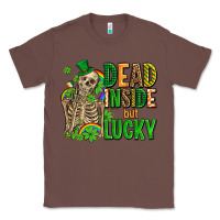 Chestnut dead inside but lucky  with skeleton Classic Tee - AdoDesignShop