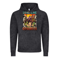 Vintage Black long live cowboys Vintage Hoodie - FaDigitalArtStudio