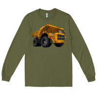 Army Green Dump Truck Long Sleeve Tee - LillyAllenDesigns