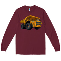 Burgundy Dump Truck Long Sleeve Tee - LillyAllenDesigns