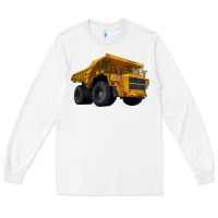 White Dump Truck Long Sleeve Tee - LillyAllenDesigns