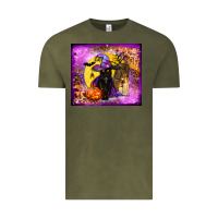 Vintage Olive witchy cat tumbler Vintage Tee - BundleAndBundleShop
