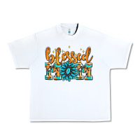 White blessed mom with gemstone Urban Heavy Tee - AdoDesignShop