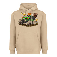 Mushroom monster truck sports Heavyweight Hoodie - LillyAllenDesigns