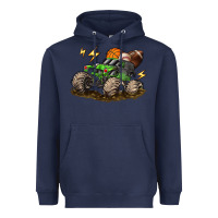 Navy monster truck sports Heavyweight Hoodie - LillyAllenDesigns