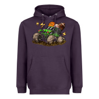 Plum monster truck sports Heavyweight Hoodie - LillyAllenDesigns