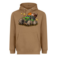 Toasted Coconut monster truck sports Heavyweight Hoodie - LillyAllenDesigns