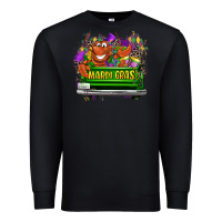 Black Mardi Gras truck Premium Sweatshirt - LillyAllenDesigns