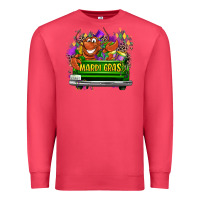 Cardinal Mardi Gras truck Premium Sweatshirt - LillyAllenDesigns