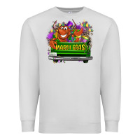 Dove Grey Mardi Gras truck Premium Sweatshirt - LillyAllenDesigns
