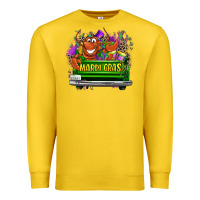 Lemon Mardi Gras truck Premium Sweatshirt - LillyAllenDesigns