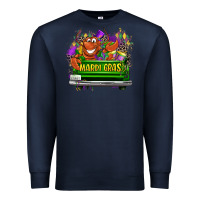 Navy Mardi Gras truck Premium Sweatshirt - LillyAllenDesigns