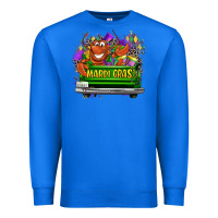 True Royal Mardi Gras truck Premium Sweatshirt - LillyAllenDesigns