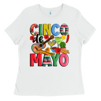 White cinco de mayo Ladies Tee - JahusDesignShop