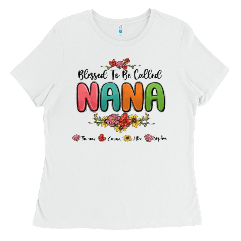 Blessed To Be Called Nana Ladies Tee by MaliasSmallBusiness | Teevron