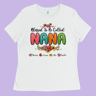 Ladies Tee blessed to be called nana