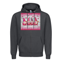 Smoke valentine's day gnomes Zipper Hoodie - MaliasSmallBusiness