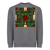 Storm christmas candle and ornaments seamless pattern Heavyweight Sweatshirt - BundleAndBundleShop