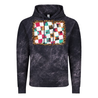 Cloud Black race background with leopard frame Vintage Hoodie - HRA Design Shop