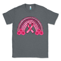 Charcoal Heather breast cancer rainbow Classic Tee - AdoDesignShop