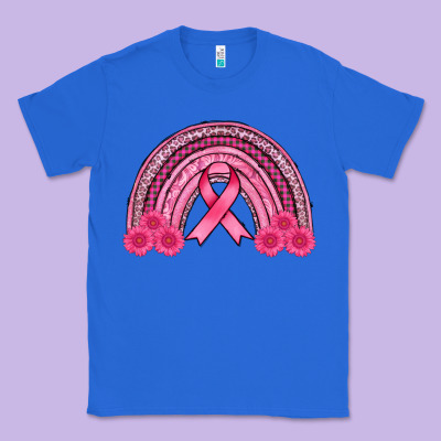 Breast Cancer Rainbow Classic Tee Designed By Adodesignshop