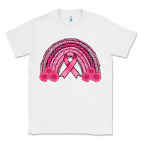 White breast cancer rainbow Classic Tee - AdoDesignShop