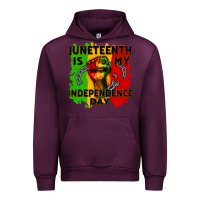Mauve Wine juneteenth is my independence day cowgirl Urban Hoodie - CowGirlArtShop