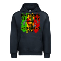 Navy juneteenth is my independence day cowgirl Urban Hoodie - CowGirlArtShop